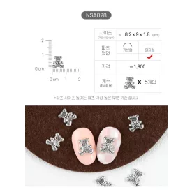 JELLO JELLO Charm silver teddy NSA028