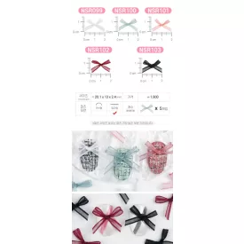 JELLO JELLO Charm black bow NSR103