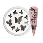 The Nail PRO 3D Schmetterling Nageldekoration – Schwarz